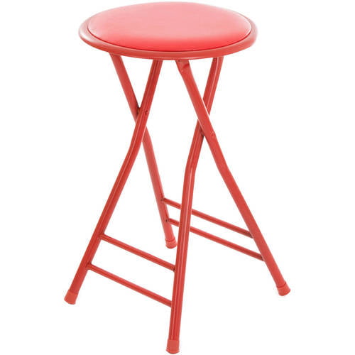 Red Chevron Round Bar stool Cover 12" x 2" Thick